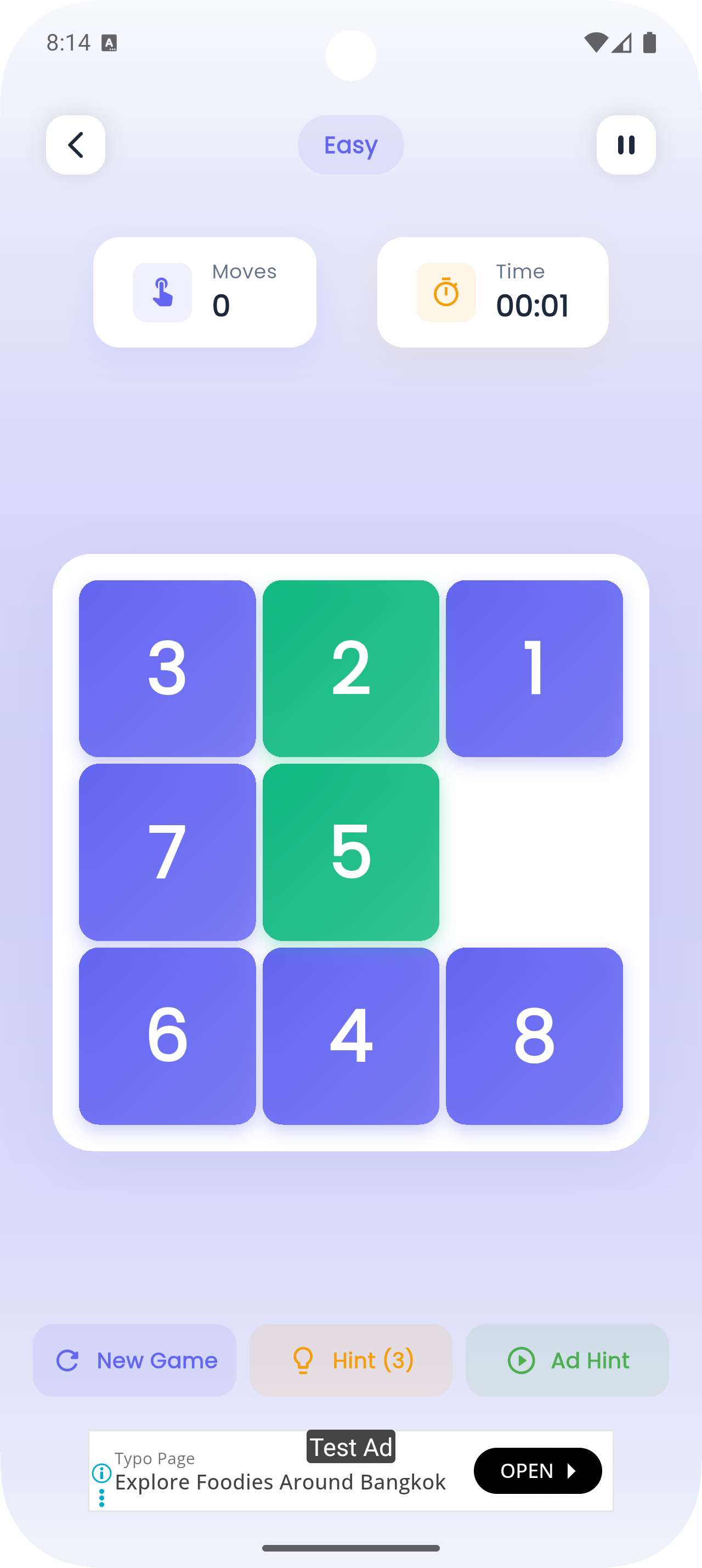 Slide Puzzle Shuffle Screenshot